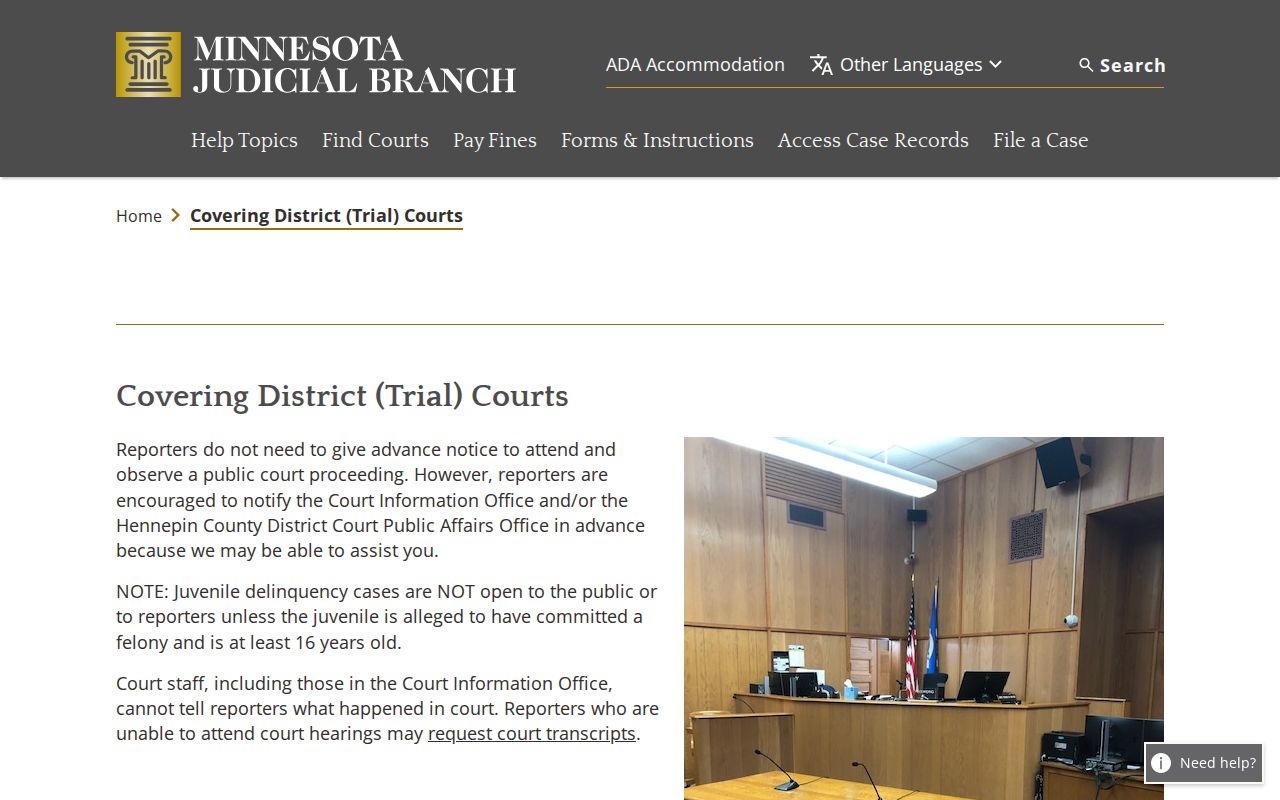 Swift County city court warrant access limits explained by the Minnesota Judicial Branch